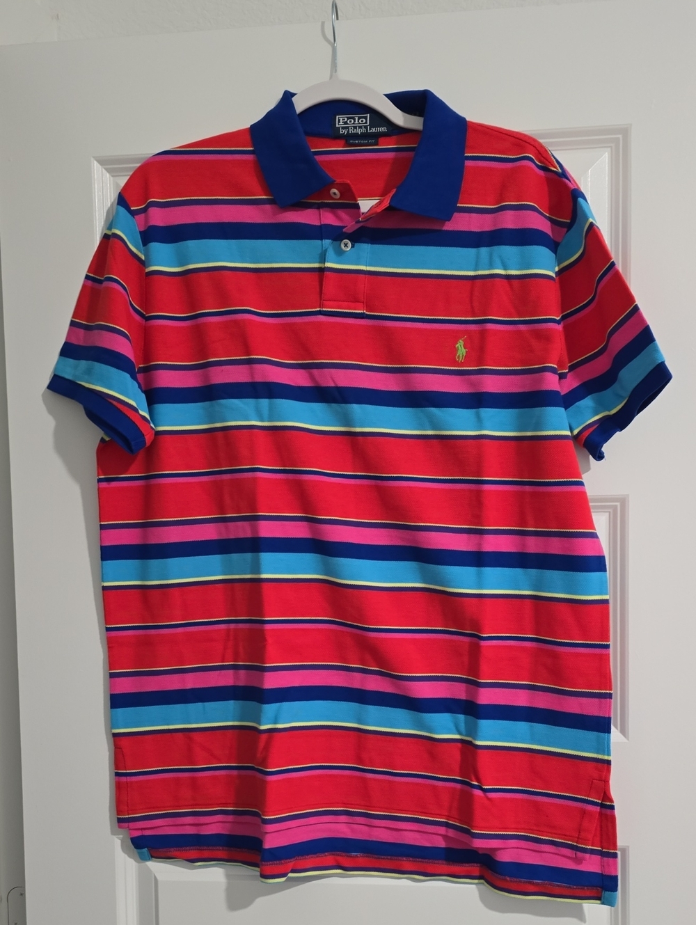 Polo by Ralph Lauren Red Multi-Stripe Polo Shirt
